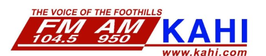 KAHI Radio 104.5 FM and 950 AM logo